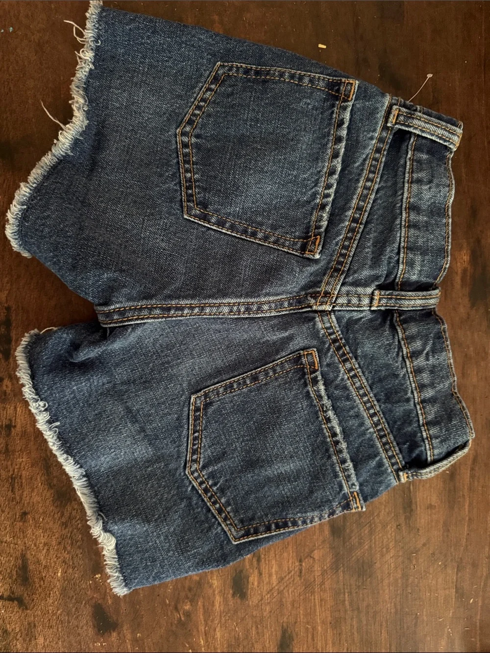 NWOT Old Navy Dark Blue Denim Jeans with Contrast Stitching